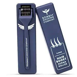 Bombay Shaving Co Derma Roller with 540 Titanium Needles 0.5 mm | Boost Hair Growth | Activates Hair Follicles | Easy to use | Safe & Effective