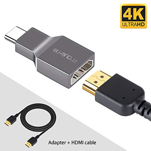 WU-MINGLU USB C to HDMI Adapter with 4k HDMI Cable,Type C(Thunderbolt 3) to HDMI Hub compatible with Macbook/Macbook Pro,Samsung S8/S9/Note8/9,Huawei Mate 10/P20