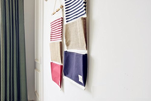 Starsglowing Wand Aufbewahrungstasche Hängetasche Türtasche Utensilientasche Hängeorganizer 3 Fächer (Blau #2) - 6