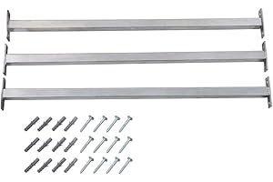 vidaXL Barre di Sicurezza Regolabili per Finestre, 3 Pezzi, Argento, 710–1200 mm, Acciaio, Protezione Finestra, Barriera di Sicurezza Casa e Ufficio, Protezione Bambini, Facile da Assemblare