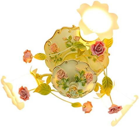 Wow Simple Warm and Romantic American Pastoral Style Flowers and Three Flowers Pendant Lights Ceiling Lights For Kid'S Room,3 Head