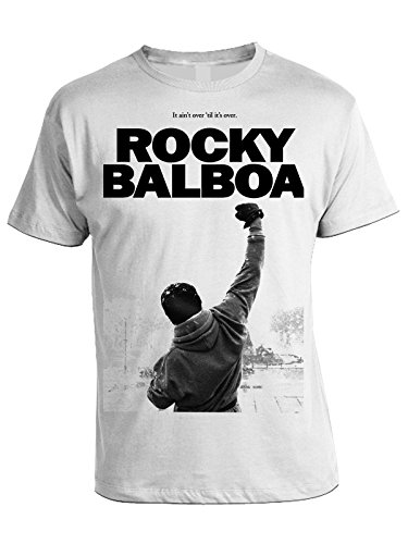 bubbleshirt Tshirt Rocky Balboa Tributo - Film Cult - in Cotone by