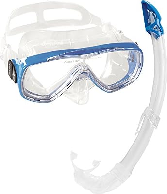 Cressi Onda & Mexico PREMIUM Set de plongée Hommes et Femmes - Bleu/Jaune/Rose/Aquamarine/Noir