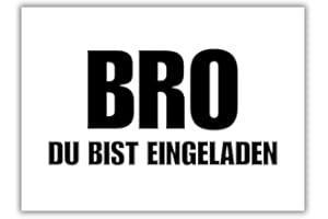 ‎CELEBR8TE celebr8te 12x lässige Geburtstagseinladungen - BRO DU BIST EINGELADEN - Einladungskarten für Kindergeburtstag Jungen - Teenager Party Einladungskarten inkl. Messenger Bild & Urlaubsgutschein