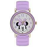 Minnie Mouse Damen Analog Quarz Uhr mit Gummi Armband MN9011