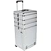 Produktbild TecTake® Kosmetikkoffer Pilotenkoffer Beauty Koffer Schminkkoffer Trolley Friseurkoffer silber