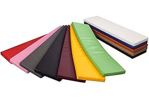 Xpnit - Cuscino per panca lunga 2/3 posti, 100/120/150 cm, rivestimento in pelle per sedie da giardino (120 x 40 cm, beige)