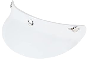 balikha 3 Snap Motorcycle Helmet Visor Peak UV Sun Visor Shields - White