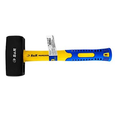 S&R Massette 1500g en acier forgé C50. Manche en fibre de verre Antichoc