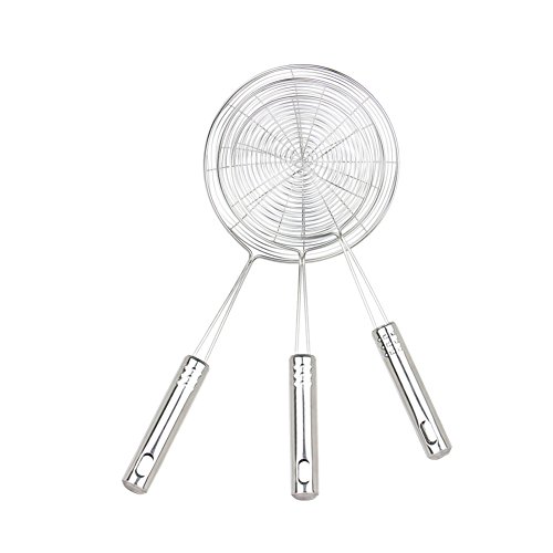 Swify Edelstahl Feinmaschig Küchensieb Mehlsieb Set (30,5 cm, 32 cm und 35 cm) - 4