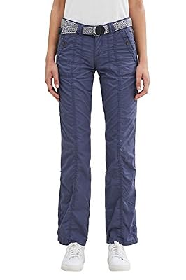 edc by ESPRIT 027cc1b019, Pantalon Femme, Bleu (Grey Blue), W34/L34 (Taille Fabricant: 34/LG)