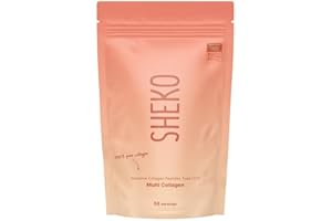 ‎SHEKO SHEKO Premium Kollagen Pulver 500g - Natürliches Bioaktives Kollagen Hydrolysat - Peptide Typ 1, 2, 3 - Collagen Pulver - Reinste Qualität - Optimale Löslichkeit - Proteinpulver - Made in Germany