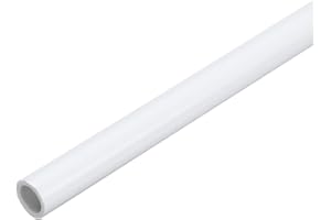 QUARKZMAN PVC Rohr, Durchmesser 5mm Länge 300mm Rund Kunststoffrohr für Garten, Aquarium, Wasserleitung, Kabelkanal, lüftungsrohr（Weiß）