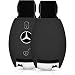 Produktbild kwmobile Autoschlüssel Hülle für Mercedes Benz - Silikon Schutzhülle Schlüsselhülle Cover für Mercedes Benz 2-Tasten Autoschlüssel (nur Keyless Go) Schwarz