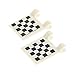 Produktbild Bausteine gebraucht 2 x Lego System Fahne Weiss 2x2 Sticker kariert schwarz Weiss Start Ziel Flagge 2 Clips für Set 75912 75876 9485 2335pb053