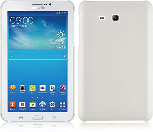 JAMMYLIZARD | Hybrid Hülle für [ Samsung Galaxy Tab 3 LITE 7.0 / Tab 3 V ] Hard Back Cover, WEIß