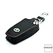 Produktbild CAROCASE Schlüsseletui aus echtem Leder für Toyota Schlüsseltyp T1/T2 mit Leuchtmarkierung schwarz