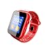 Produktbild TPulling Mode I8 Smart Armband GPS Herzfrequenz Schrittzähler-Schlaf-Überwachungs-intelligenter Uhr-SIM-Schlitz für Samsung für Android-Telefon Armbanduhr Smart Watch Fitness Tracker Blutdruckmessgerät Activity Tracker Smartwatch Bluetooth Smart Armband Sportuhr (Rot)