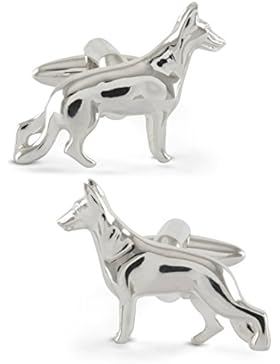 ZAUNICK Schäferhund Manschettenknöpfe Silber 925 handgefertigt