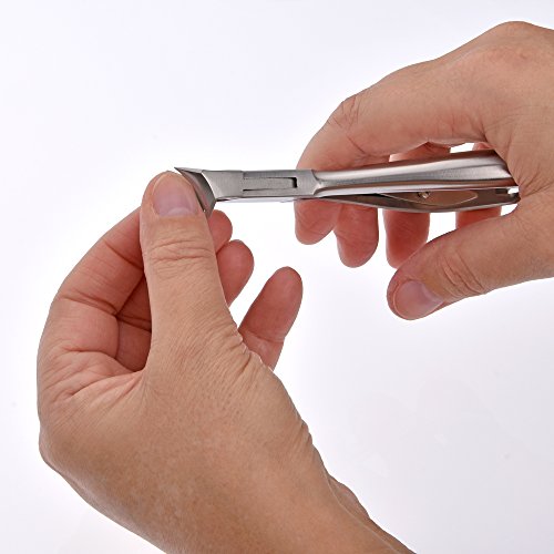 Kopfschneider Fussnagelzange Fusspflege Instrument aus speziell gehärtetem rostfreiem Edelstahl 2cm Schnittfläche und geschraubten Doppelfedern - 5
