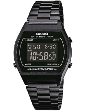 Casio Unisex Digital mit Edelstahl Armbanduhr B640WB 1BEF