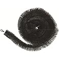 Homezone 2 x 4m Gutter Brush Guard Leaf Black Gutter Protection Stops Blocked Drains