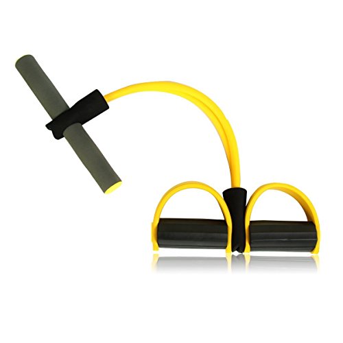 Uvistar Dynamische Pedal Bodybuilding Expander Latex Schlauch Fuß elastische Zugseil - 2
