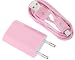 Produktbild Reido® (Pink) 2in1 Set Adapter + USB Datenkabel für Samsung SM-G900F Galaxy S5 Galaxy S7 S4 S3 S2 S6 S5 S6edge Samsung Galaxy S6 S5 S7edge Galaxy S4 S5 I9300 I9505 S4mini S2 i9100 I9300 Galaxy S4 Galaxy S3 S3Mini S5mini Galaxy S3mini / S 4S4mini / S5 S5mini I9505 Galaxy S4 I9300 Galaxy I9100 I8190 I9500 Micro-USB Ladegerät Ladekabel Netzteil (kein Original) (2in1 Pink Adapter+Kabel)
