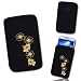 Produktbild Handy Tasche schwarz/gold B6-3 für Huawai Honor / Huawai Ascend G300 / Sony Xperia P / Sony Xperia S / Samsung Galaxy S Advance i9070 / Sony Ericsson Xperia Arc S / Sony Ericsson Xperia ARC / Motorola PRO Plus
