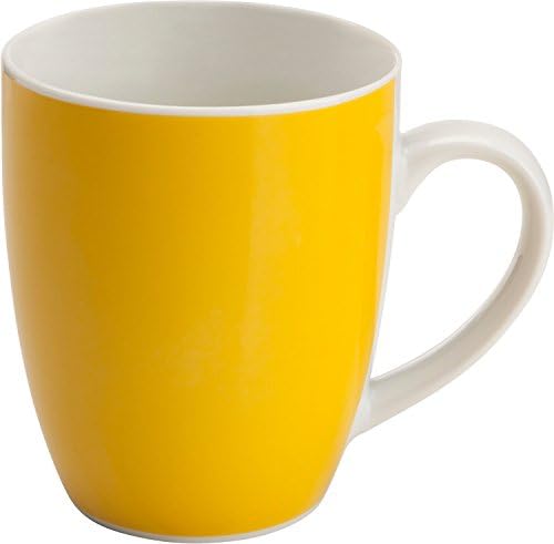 Gepolana 6-pk coffee mugs porcelain yellow