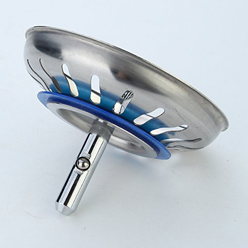 Küchen Spülensieb Abflusssieb Und Abfallfilter Für Spülbecken aus 304 Edelstahl 80mm - 2