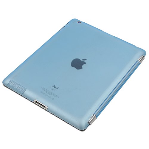 Besmall Neu Ultra Slim Edles iPad 2 3 4 Hülle – Smart Cover Leder Case Schutz Hülle Tasche + Back Case – inkl. Displayschutzfolie Reinigungstuch Stift mit Multi Ständer Auto Sleep Wake (iPad 2/3/4, Farbe:Weiß) - 4