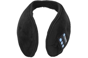 HOPCD Bluetooth Music Earmuffs, Soft Cotton Bluetooth Winter Music Ear Muffs Wireless Headphones Womens and Mens Ear Warmers Earmuffs for Biking Running Walking Dog Hiking