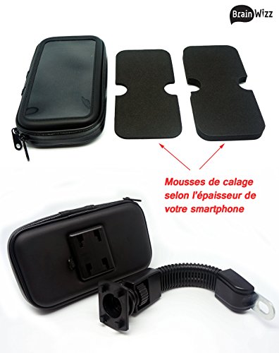 Soporte BrainWizz Motocicleta moto ciclomotor brazo articulado con el caso del iPhone 6 6S a prueba de agua y smartphones tama o equivalente 135mm x 65mm reviews Soporte BrainWizz Motocicleta moto ciclomotor brazo articulado con el caso del iPhone 6 6S a prueba de agua y smartphones tama o equivalente 135mm x 65mm