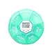 Produktbild Lauco 7 Tage Pille Box Timer Medizin Organizer Vitamin Container mit 4 Gruppen lauter Alarm Reminder, Digitale Zeit Display und LED-Hintergrundbeleuchtung