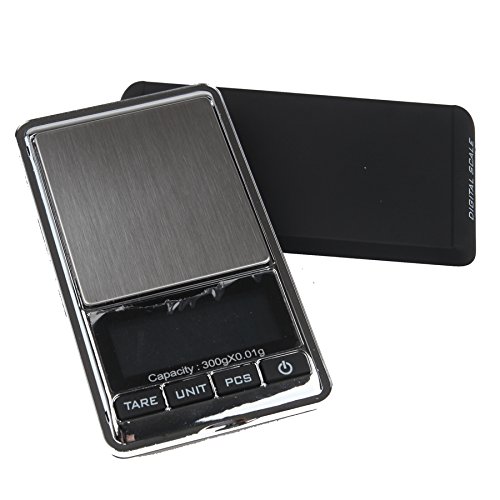 Boweike Schmuck-Waage 300g x 0.01g Mini Digital Tasche Waage Schmuck Gewicht Skala Schmuck Taschenwaage Skala Gramm-Massstab LCD - 2