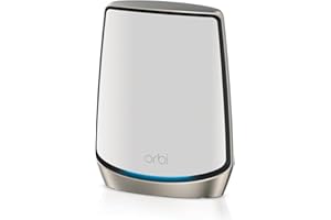 NETGEAR Satellite Orbi tri Bandes WiFi 6 (RBS860) – Compatible avec Votre Base Orbi WiFi 6, Ajoutez Jusqu’à 230m2, pour des Vitesses WiFi atteignant 6 Gbit/s | WiFi 11AX Mesh AX6000