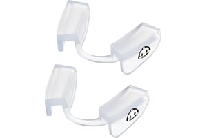 GELFORT Paradenti Powerlifting (2 pezzi), boccaglio fitness per proteggere denti e mascella, boccaglio per sollevamento pesi per tutti gli sport di forza (2 pezzi trasparenti)