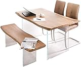 Stabilität durch massive Tischplatte