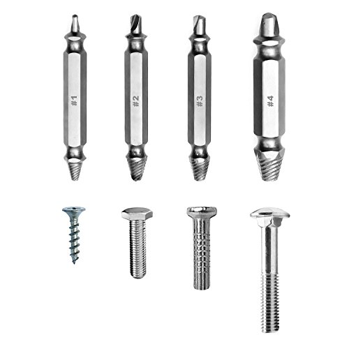 migimi 4 in 1 Schraubenausdreher Bohrer Guide Set Broken beschädigt Bolt Entferner Easy Out - 4