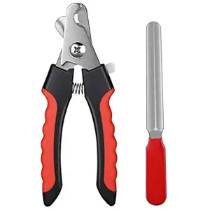 Petshop7 Professional Nail Cutter Clipper Suitable Pets Like Dogs & Cats Claw & Nails Clippers (Red)