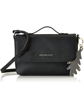 Tommy Hilfiger Damen Modern Crossover Umhängetasche, Schwarz (Black), 6 x 18 x 24 cm