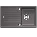 Produktbild Blanco Zia 45 SL Silgranit PuraDur II Spüle felsgrau, Becken reversibel für 45 cm Unterschrank, grau, 518934