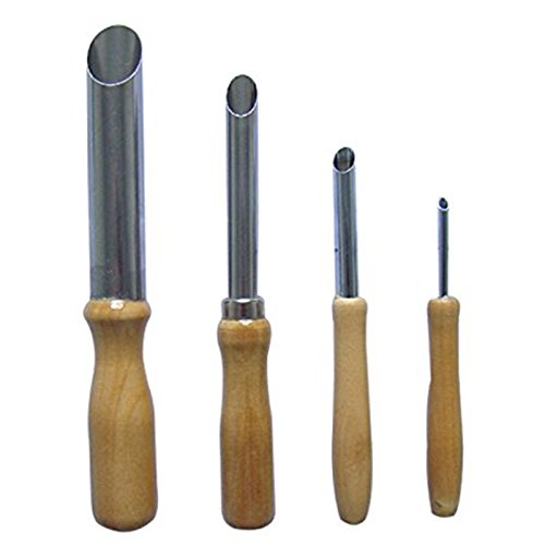 SODIAL(R) DIY Lehm Lochschneider Tonwarenlehm Skulptur Skulptur Sculpting Handwerkzeuge 4 in 1 Set