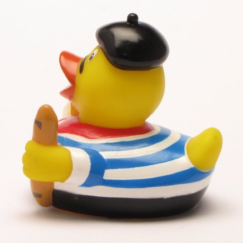 DUCKSHOP - Badeente Frankreich - Quietscheente - L: 7,5 cm