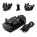 Produktbild PlayStation 3 / PS3 Move / PS4 Controller Ladestation Dock Stand mit USB-Kabel, 2 Port Ladestation Dock Dual Dock Ladestation 3-in-1