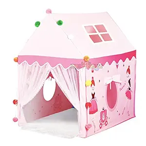 zest 4 toyz Jumbo Big Tent House for Girls Kids Home Pretend Play Toy House Hut for Kids (Princess Tent) Size Nearly 4.5 Ft (110 L x 134 H cm)