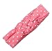 Rosennie New Fashion Dot Cross Children Weave Twist Headband Baby Headwear (Pink)