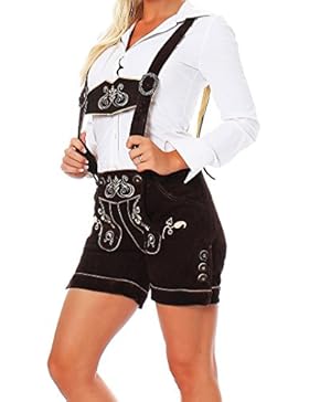 Engelleiter Damen Trachen Lederhose Shorts braun Oktoberfest Wiesn