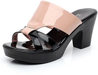 Summer Leather Women Sandal Thick Platform Shoes With Fish-A Foot length=24.3CM(9.6Inch)